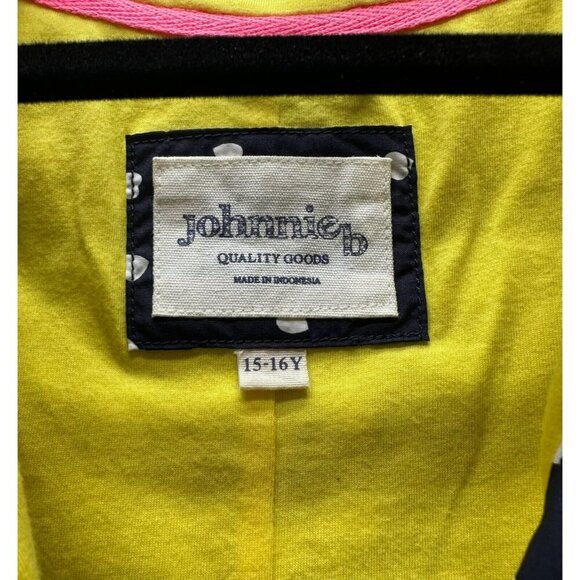 JOHNNIE B Jacket Youth 15-16Y Heart Allover Anorak Windbreaker Coat Hoodie Blue - Picture 7 of 11